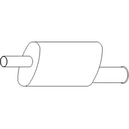 Aftermarket Fits John Deere Tractor Parts Muffler 1417-2800,  AL27389